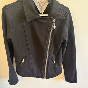 Moto Style Zip Up Jacket by T2 Love sz 4